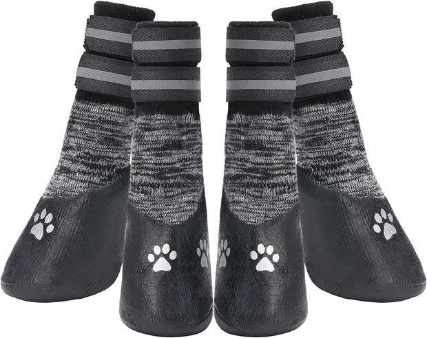 Socks for the Dog Anti-Slip Dog Socks with Adjustable Strap for Indoor Hardwood Traction Control